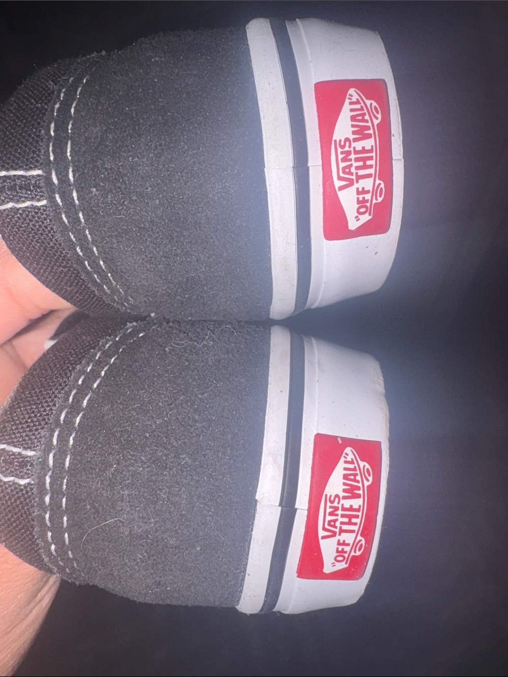 Vans Kids Old Skool Velcro Sneakers - Black & White - Picture 4 of 4